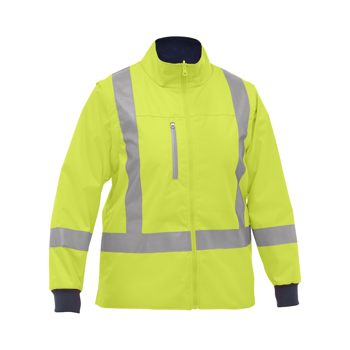 Veste pour femme ANSI Type R, classe 3 et CSA Z96 avec veste intérieure zippée