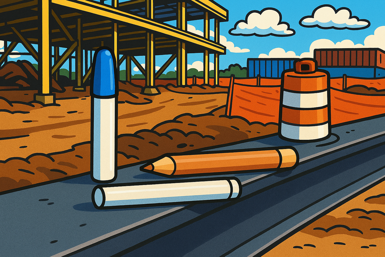 Marqueurs, crayons et bâtons de peinture