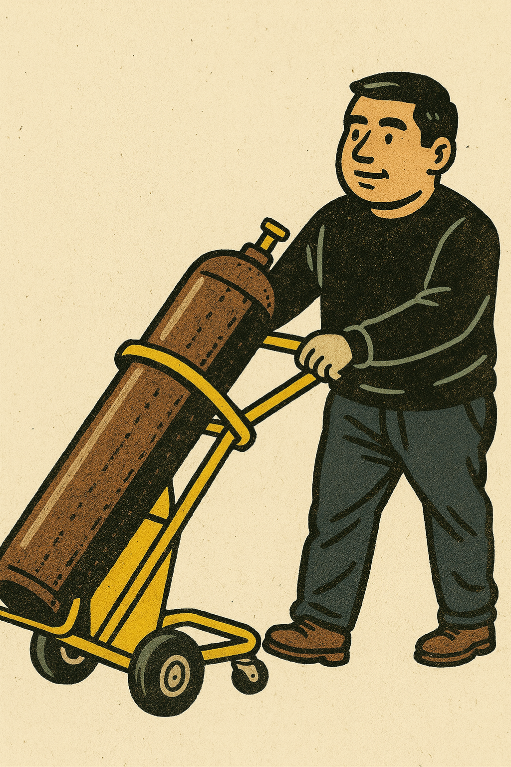 Supports,présentoirs,rayonnage et chariots pour bouteille de gaz