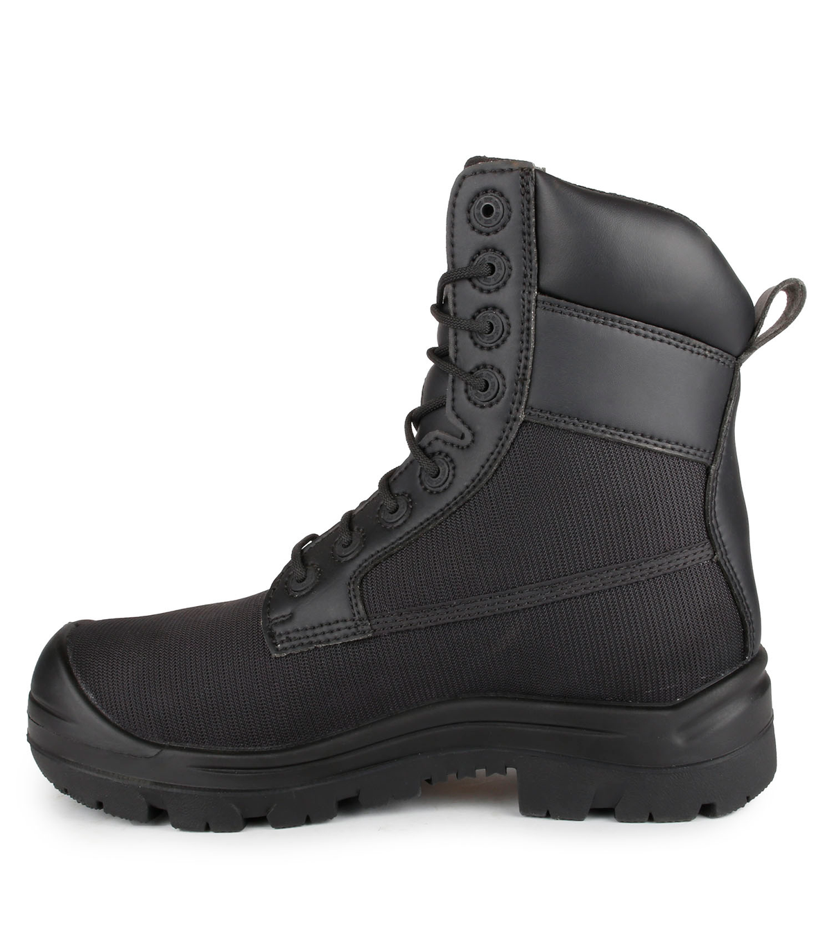 Shire noir, bottes  de travail véganes 8'' imperméable, Vibram TC4+