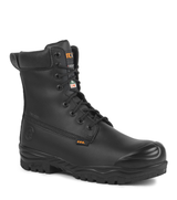 Maska, noir, bottes  de travail véganes 8'' isolées, Vibram fire & ice