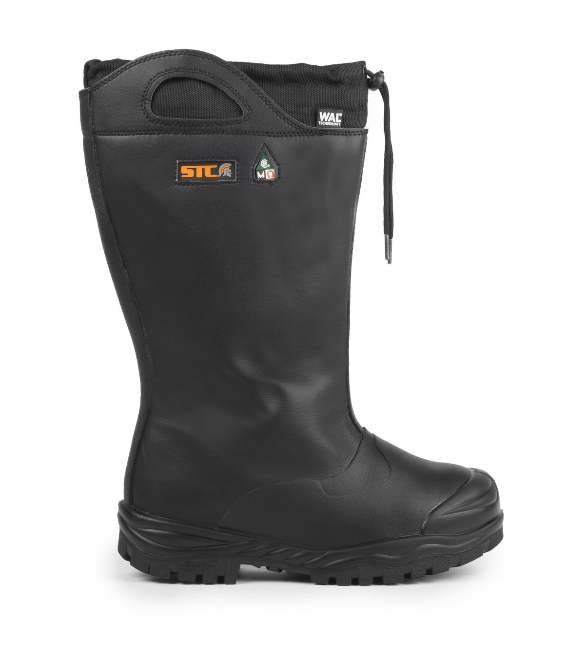 Titanium, noir, bottes  de travail 14" en microfibre, Vibram fire & ice