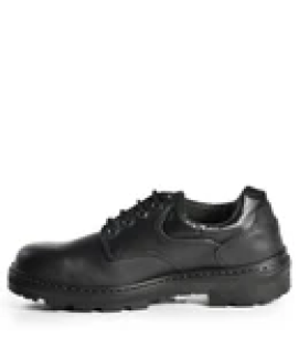 Small, noir, souliers de travail en cuir