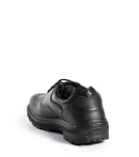 Small, noir, souliers de travail en cuir