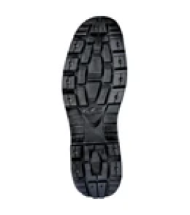 Small, noir, souliers de travail en cuir