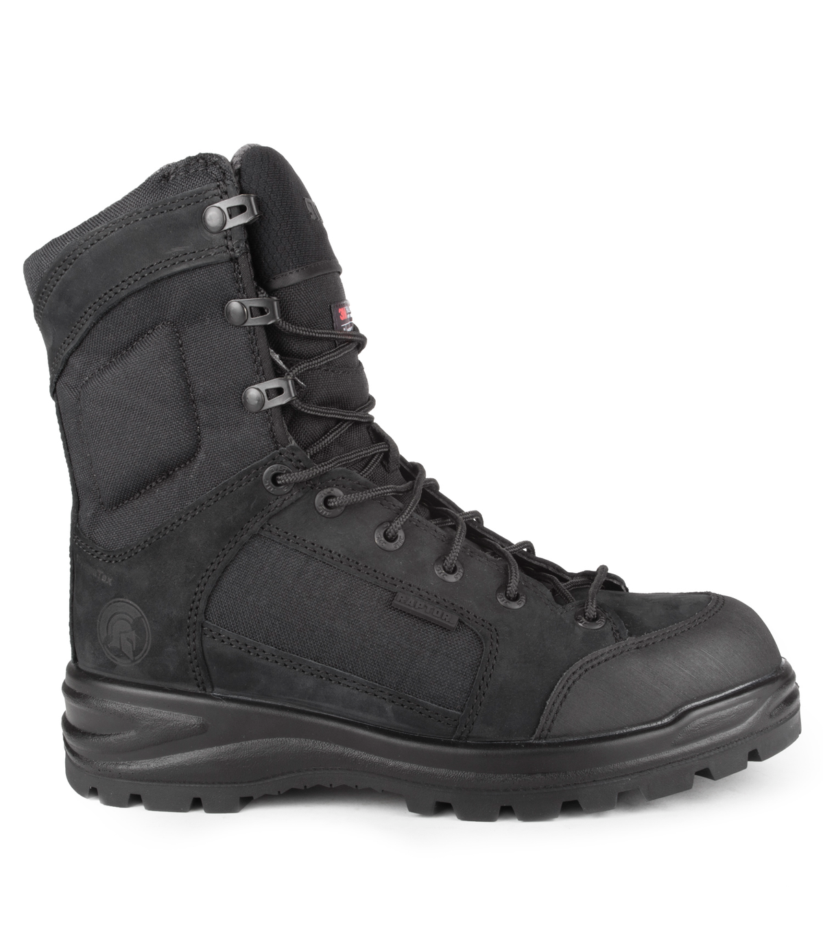 Malden, noir, bottes  tactiques 8" imperméable 200 g, Vibram TC4+