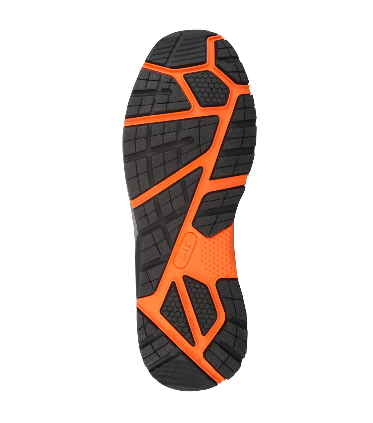 Trainer6, noir et orange, souliers de travail athlétiques 6'' légers