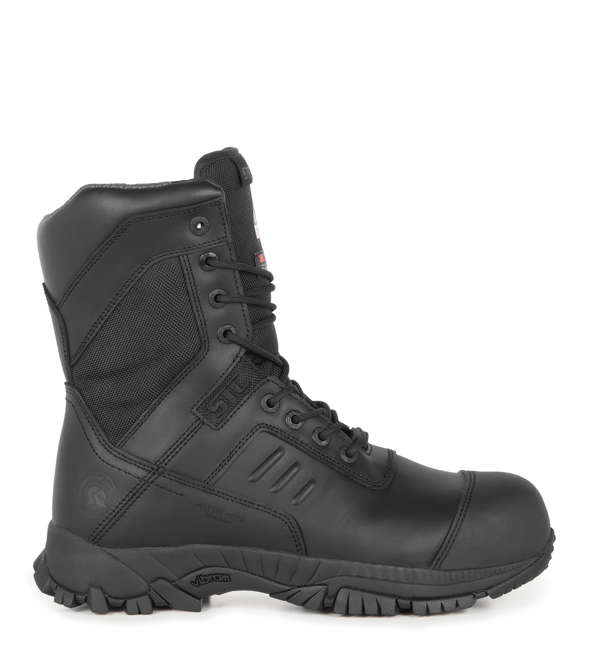 Tactik BT, noir, bottes  tactiques 8'' imperméables CSA avec embout, largeur moyenne