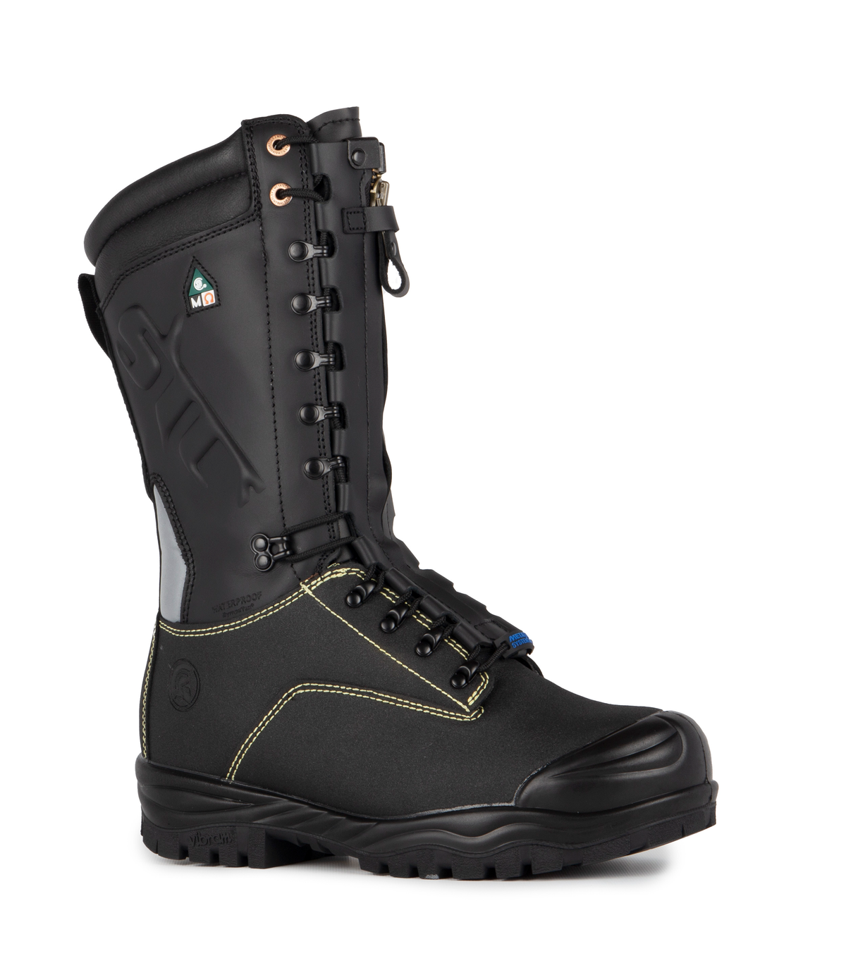 Granite, noir,  bottes  de mine 14'', Metatech system flex