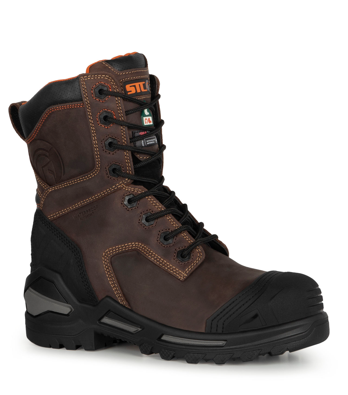 Blade8, brun, bottes  de travail 8'' imperméables, Vibram Megagrip Pr