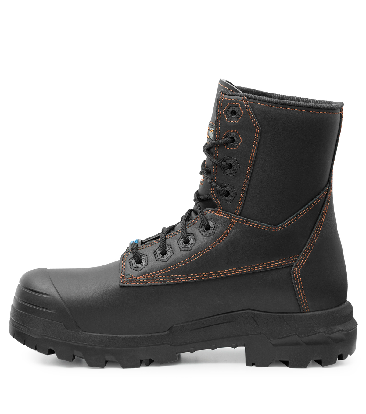 Metpro Flex, noir, bottes  de travail 8'' en cuir, protection métatar