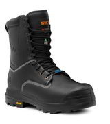 Hardrock flex, noir, bottes de travail 10'' cuir, protection métatars