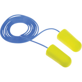 Boite de 200 bouchons d'oreilles néon jaune E-A-Rsoft, vrac - Sac en poly, avec cordon