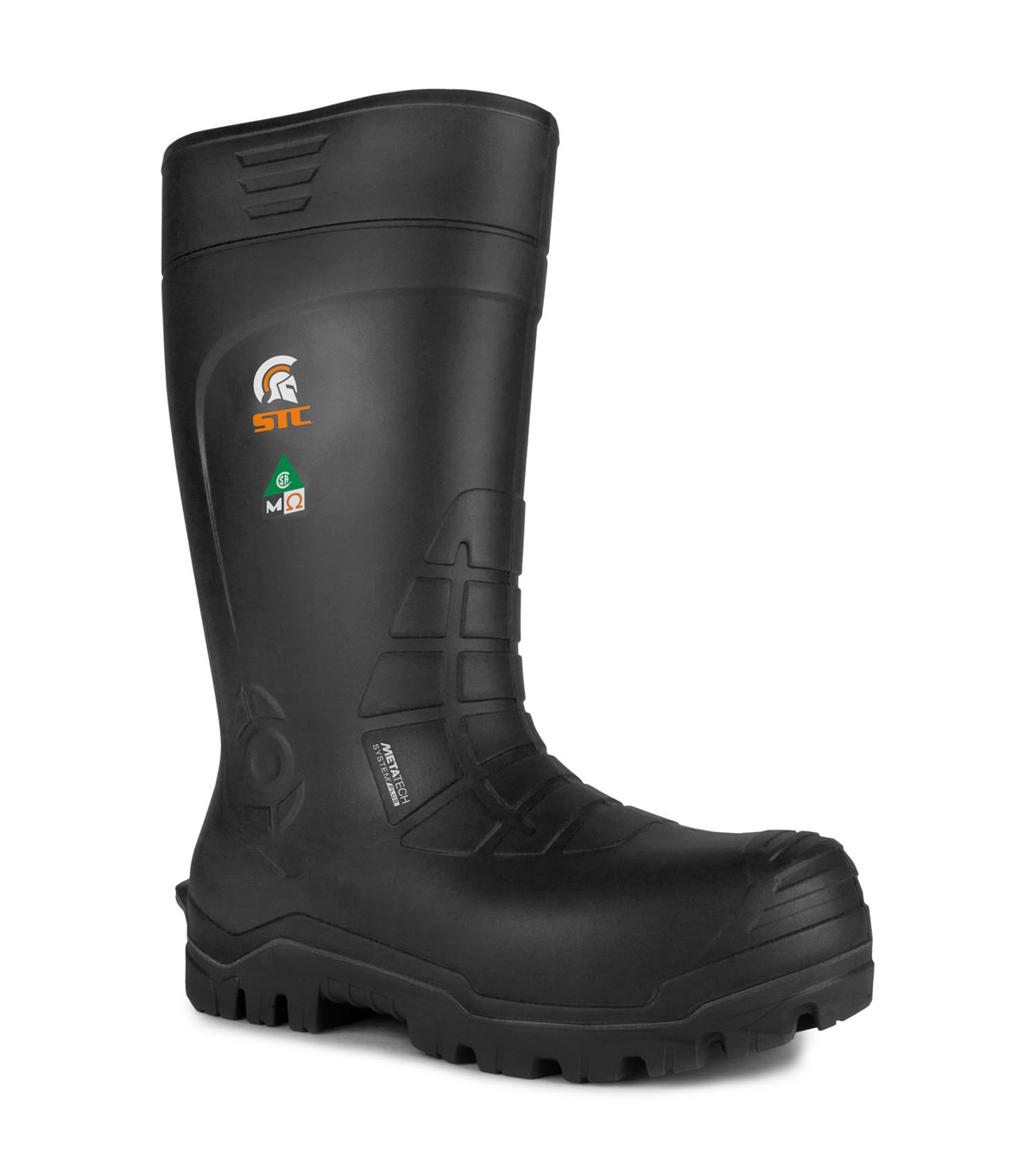 Golden, noir, bottes  de travail PU 15'', protection métatarsienne