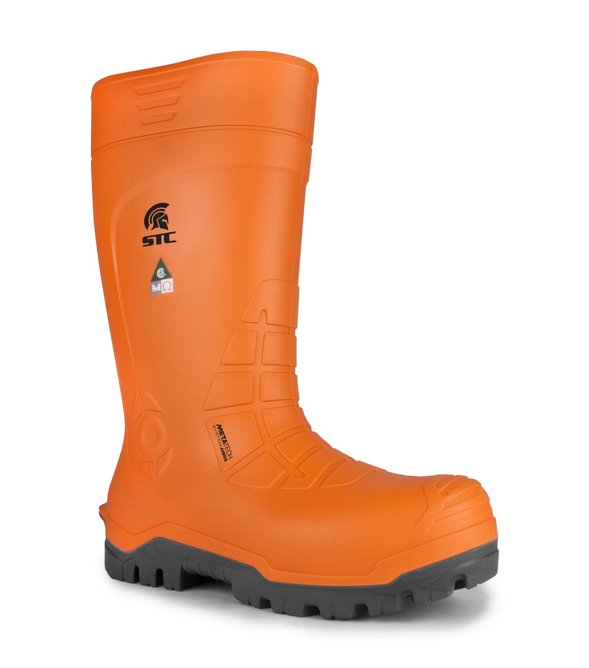 Golden, orange, bottes  de travail PU 15'', protection métatarsienne