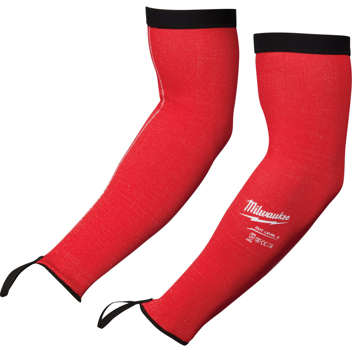 Manches de protection, polyéthylène, 18", aNSI/ISEA 105 niveau 3/EN 388 niveau 3/EN 388 niveau C, rouge