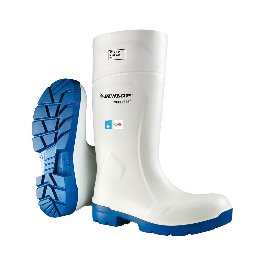 Purofort FoodPro Safety blanc, bottes  agroalimentaire en PU