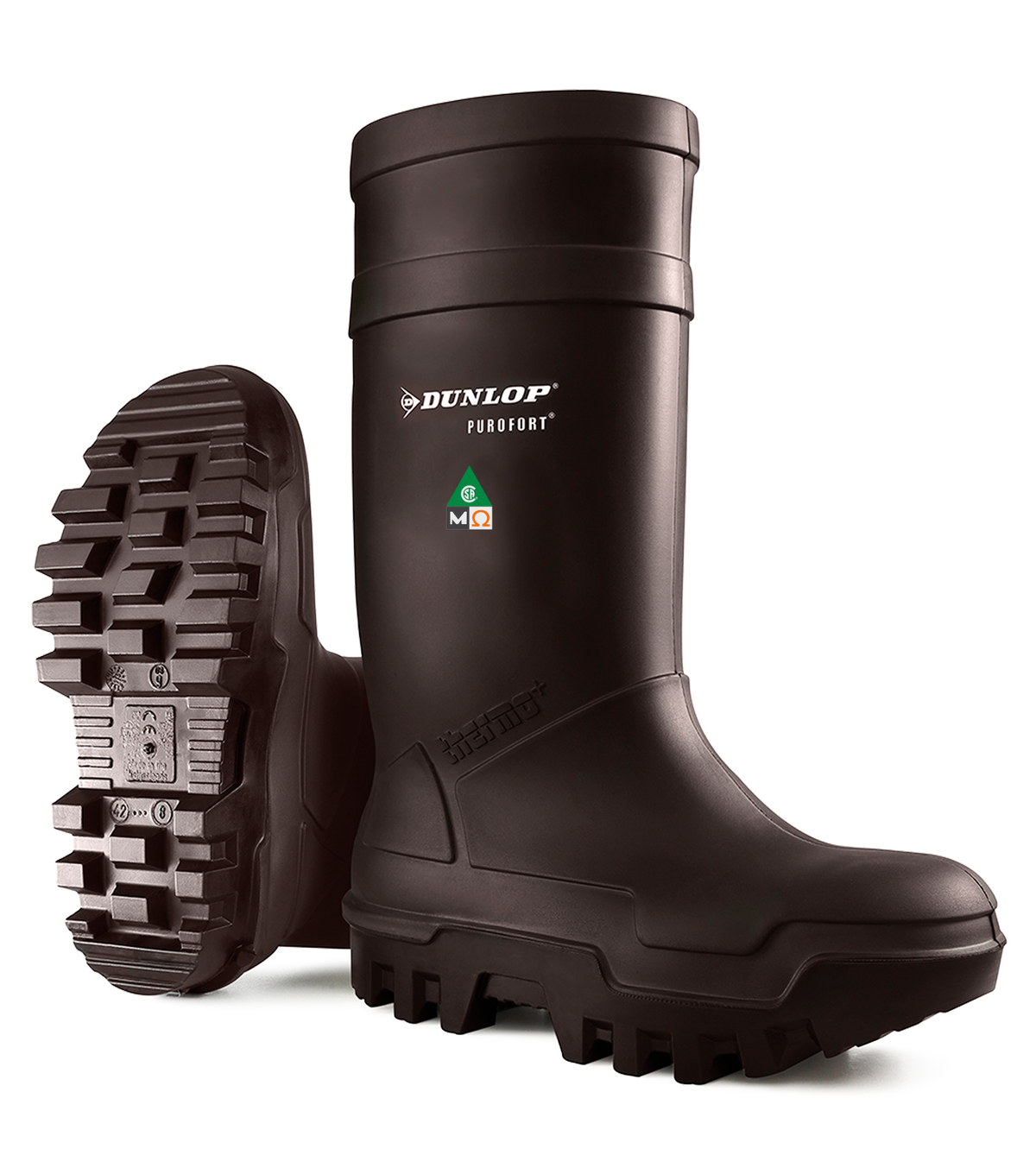 Purofort Thermo+ Full Safety noir, bottes  de travail en PU isolées