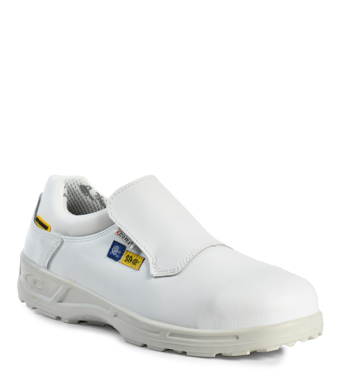 Akron SD+ Blanc, souliers de travail agroalimentaire SD+ en cuir