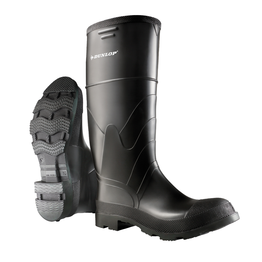 Economy Steel Toe & Midsole noir, bottes  de travail imperméables 16''