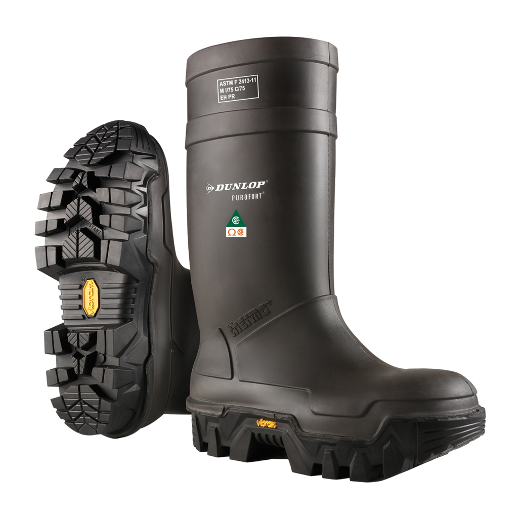 Purofort Explorer Full Safety Vibram noir, bottes  travail PU isolées