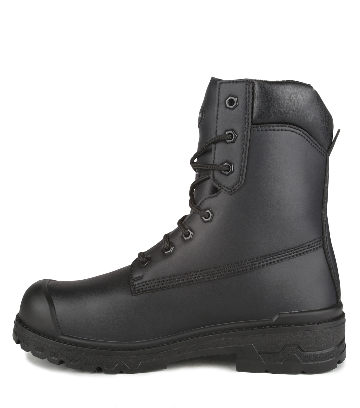 Prospect, noir, bottes  de travail 8'' véganes en microfibre