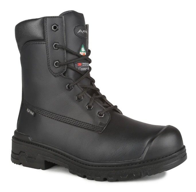 Prospect, noir, bottes de travail 8'' véganes en microfibre