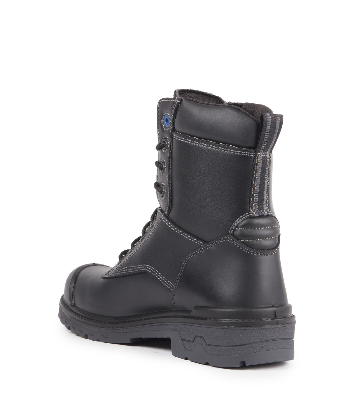 Progum, noir, bottes  de travail 8" en cuir, semelle antidérapante