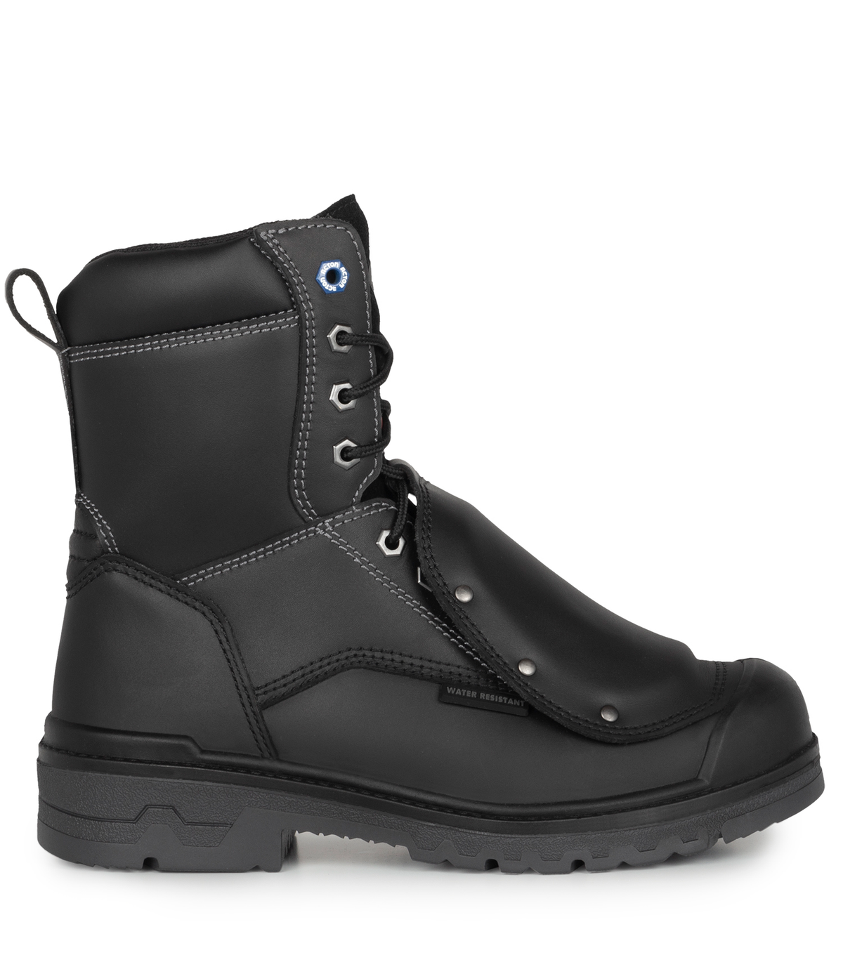 Progum-x-met, noir, bottes  8" avec protection métatarsienne externe