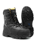Cannonball, noir, bottes de travail 8'' isolées, métatarsienne