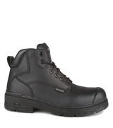 Profiber, noir, bottes de travail 6'' véganes en microfibre