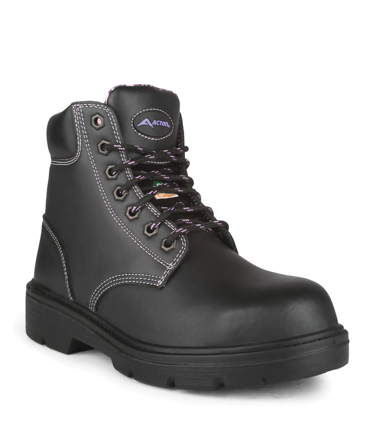 Prolady, noir, bottes  de travail 5'' en cuir