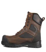 Thor, brun, bottes de travail 8" en cuir, semelle antidérapante