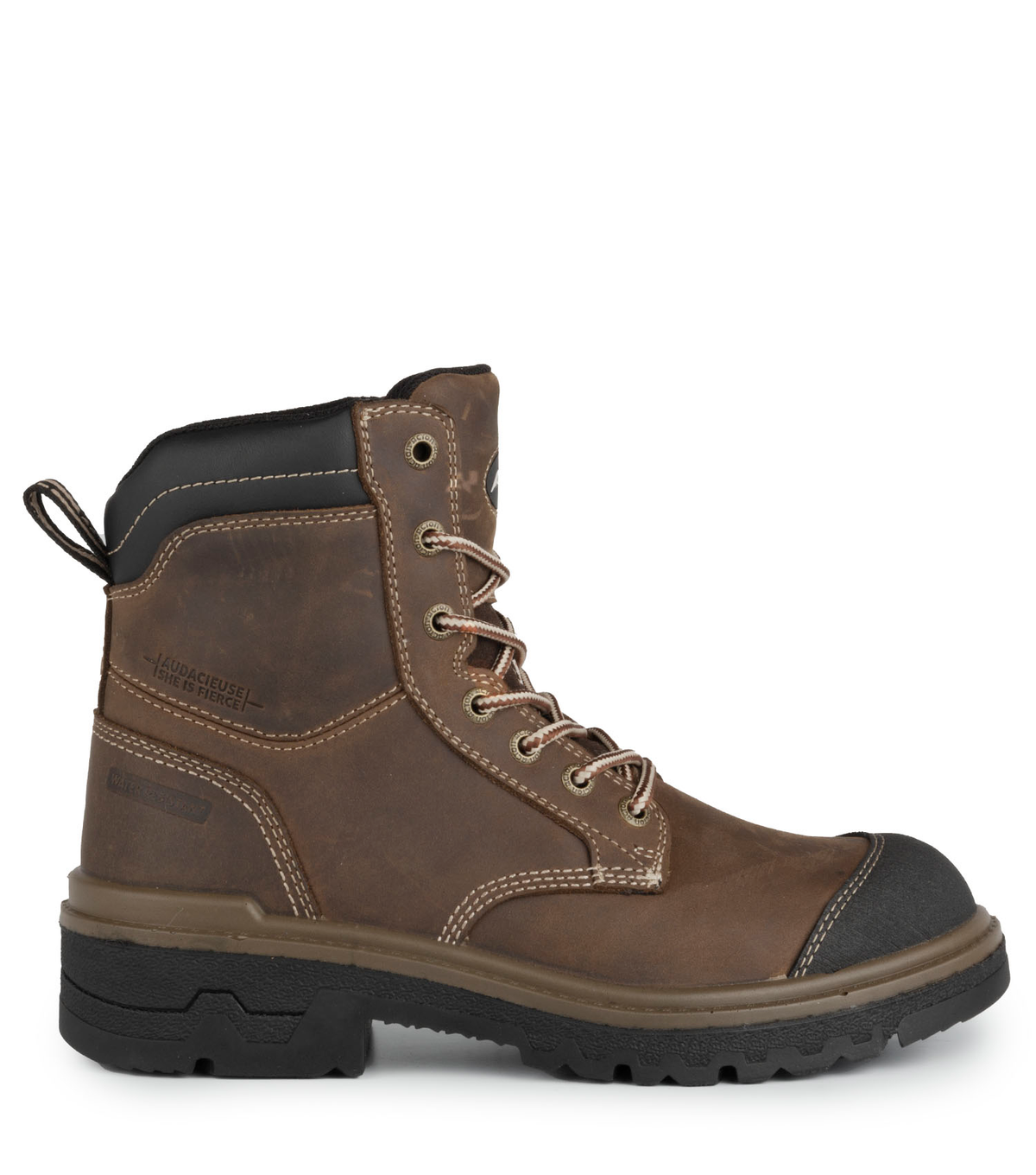 Fierce, brun, bottes  de travail 8'' en cuir