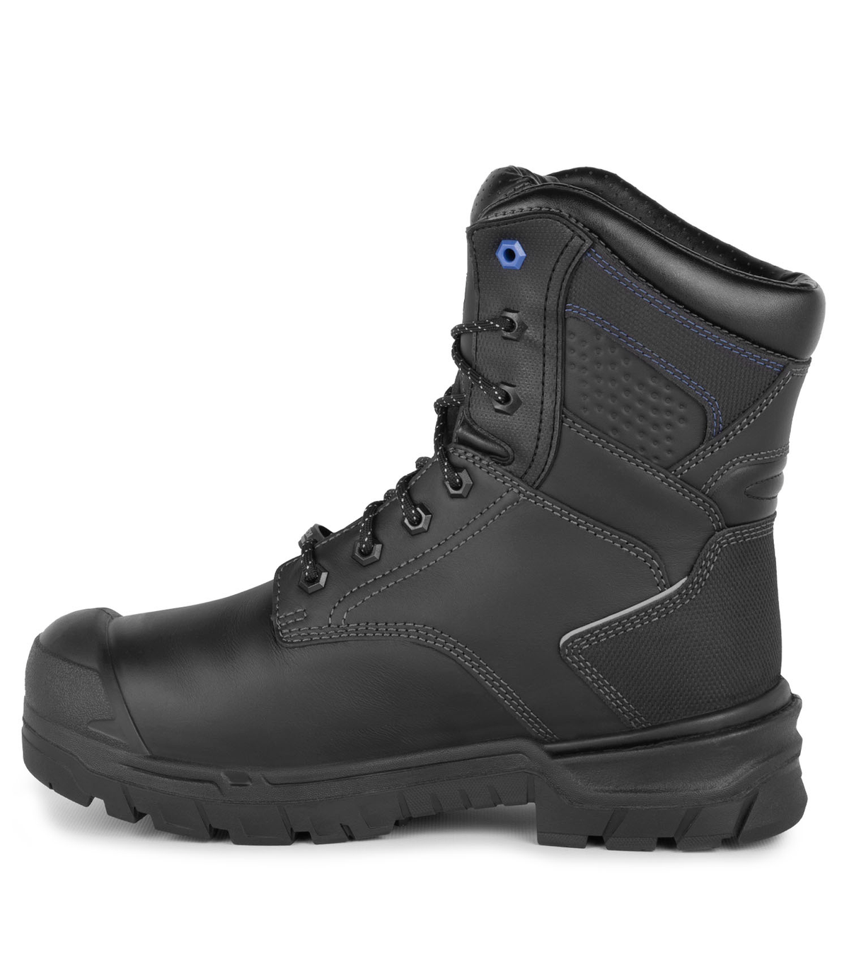 Crusher, noir, bottes de travail 8'' isolée, protection métatarsienne