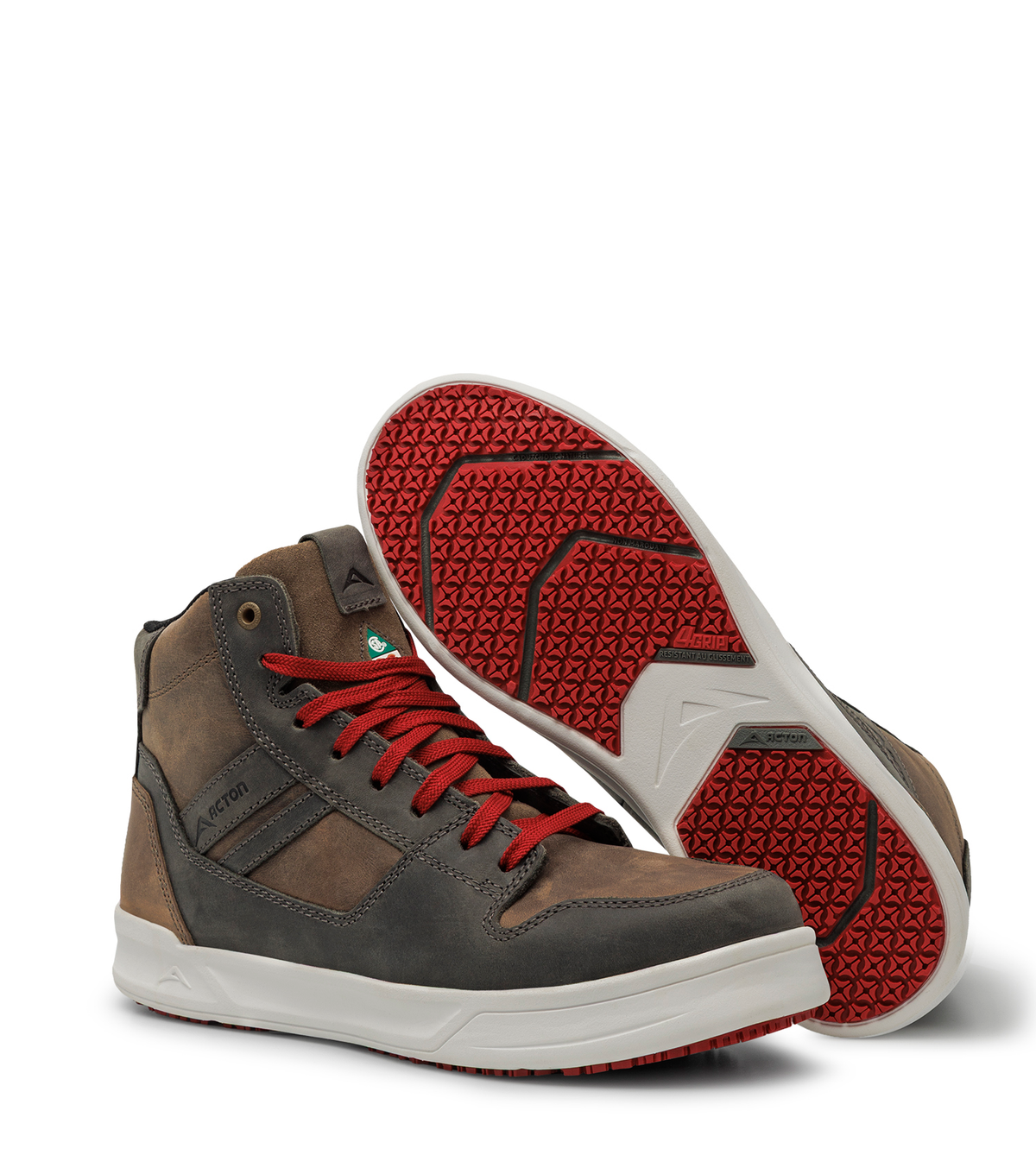 Freestyle kick, gris et kaki, souliers de travail urbain 6''