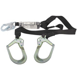 Dyna-ONE Polyester fixe et continu Y-Lanyard avec absorbeur d'énergie, crochet d'accrochage et connecteurs de crochet de barres d'armature