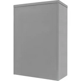 Armoire de rangement à hauteur de comptoir, acier, 2 Tablettes, 42" h x 30" la x 15" P, gris