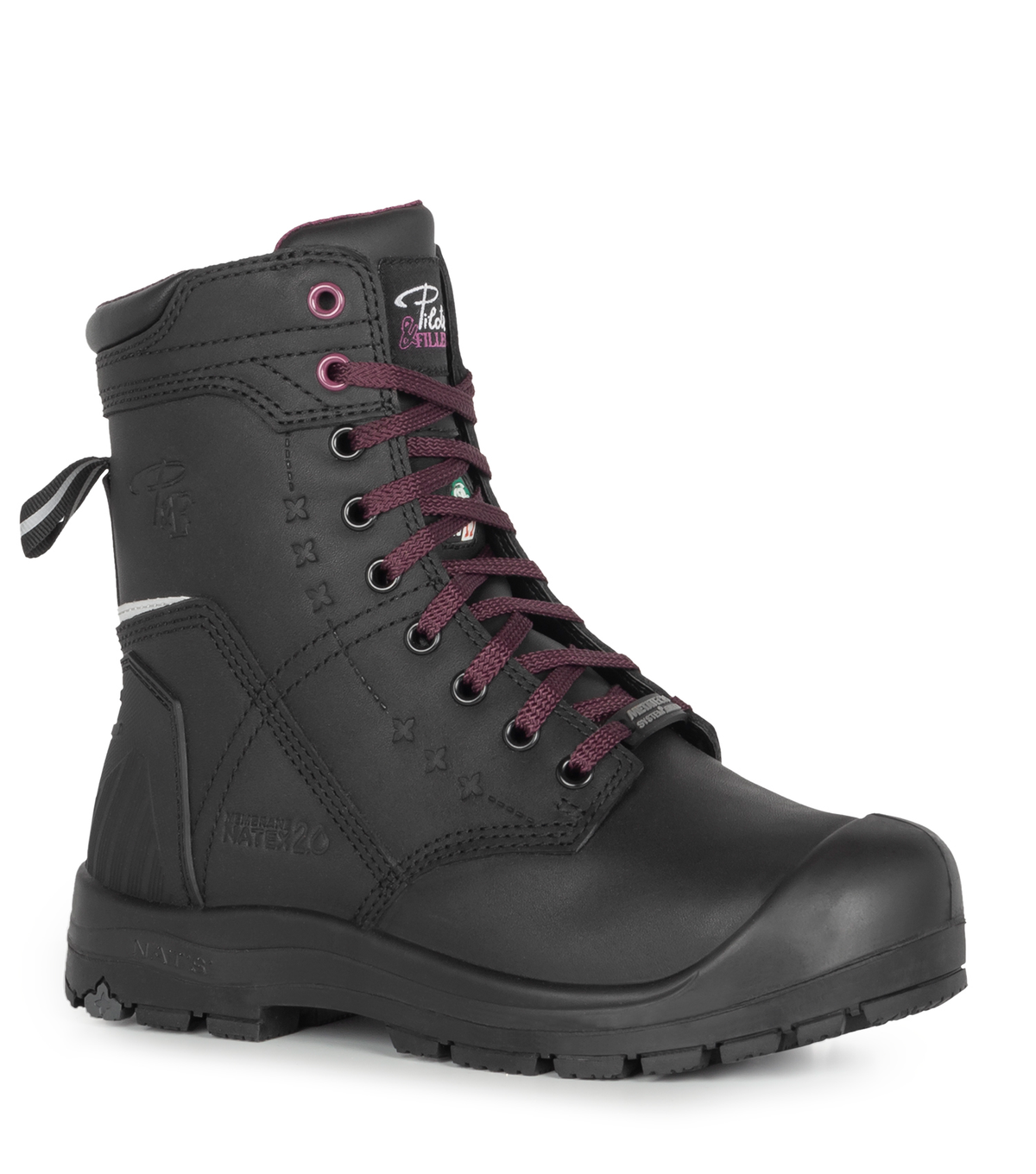 Bottes  de travail 8" avec protection métatarsienne interne pour femme