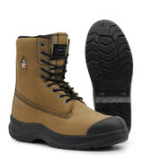 Protect8, tan, bottes  de travail 8" en cuir