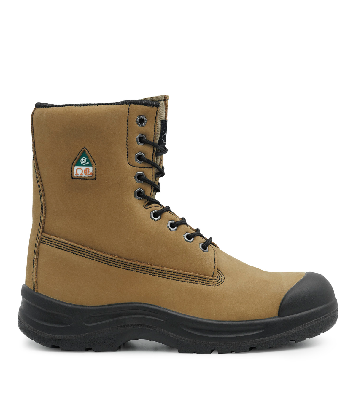 Protect8, tan, bottes  de travail 8" en cuir