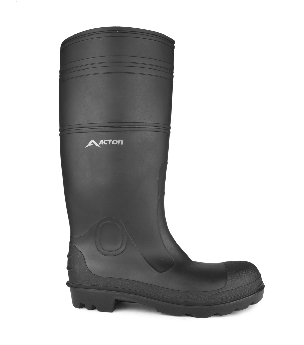 Function, noir, bottes  de pluie imperméable 16'' en PVC