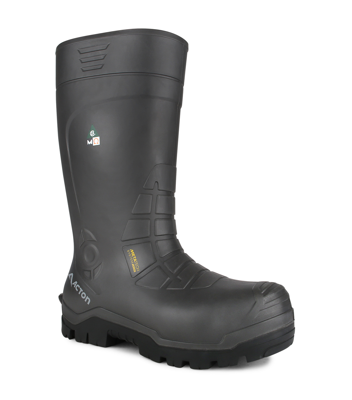 All weather, gris, bottes  de travail 15'', protection métatarsienne