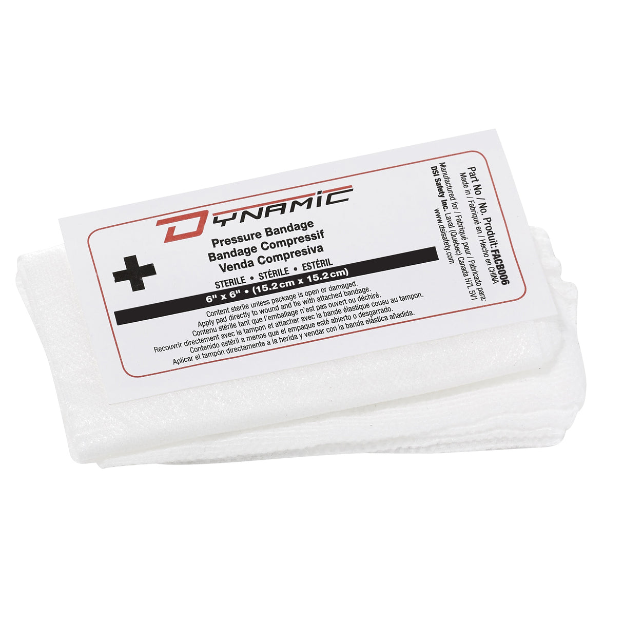 Bandage compressif , 6" lo x 6" la