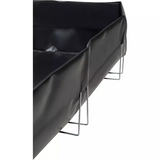 Berme à support en fil métallique, capacité 268 gal. US, 6' la x 6' lo x 12" h, support en L