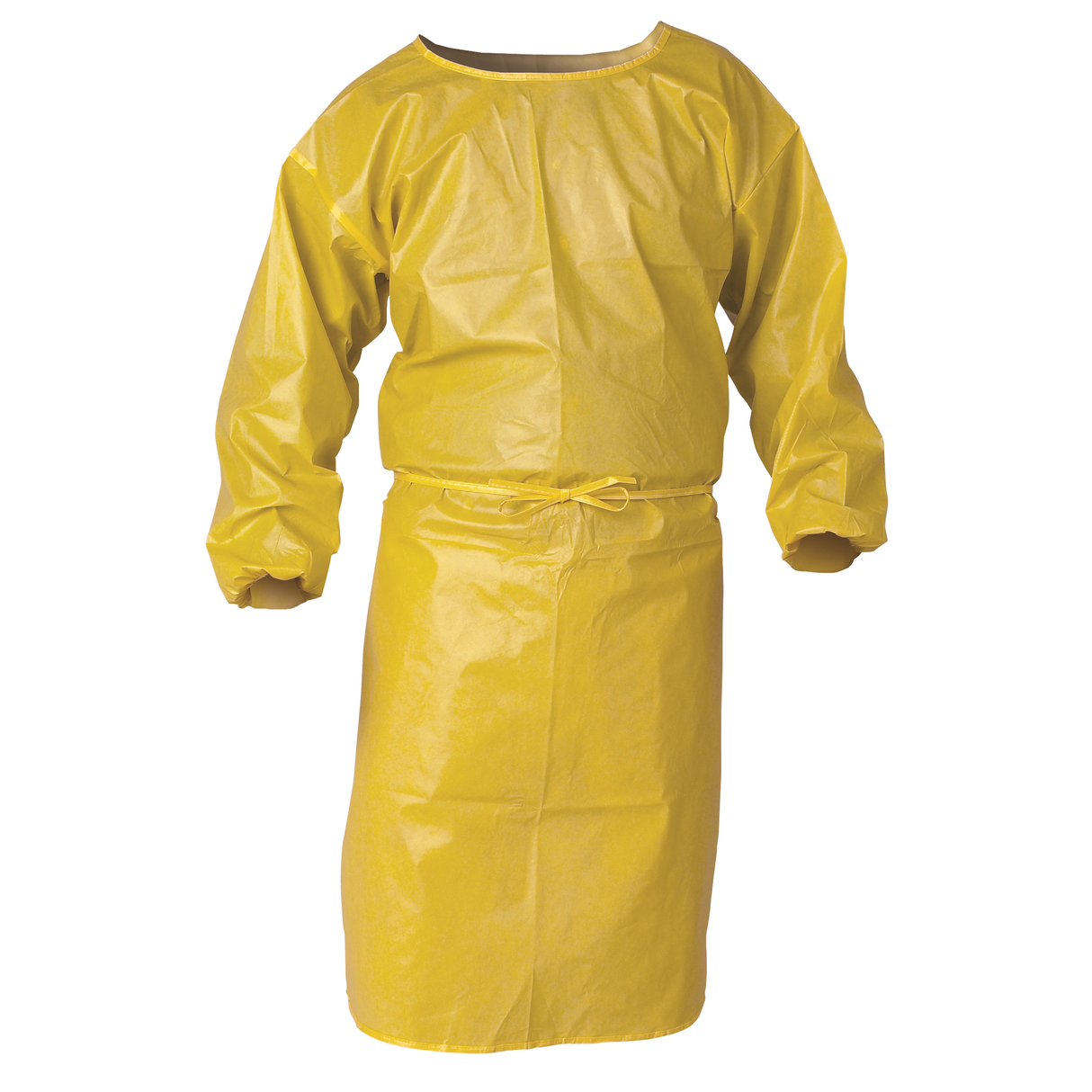 Blouse de protection Kleenguard contre la vaporisation de produits chimiques, polypropylène, jaune, 34" la x 52" lo