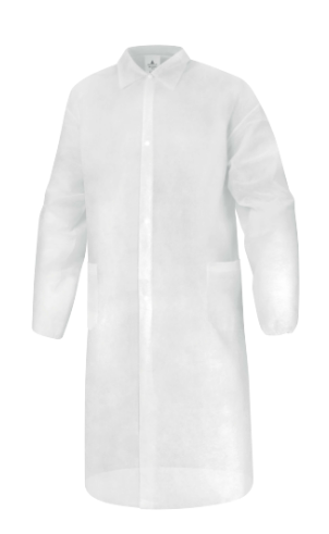 BLOUSPO, Blouse jetable offrant confort et respirabilité, idéale pour un environnement alimentaire