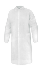 BLOUSPO, Blouse jetable offrant confort et respirabilité, idéale pour un environnement alimentaire