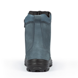 S558 Marine, bottes  de travail 8" en cuir nubuck, cap en acier pour femme