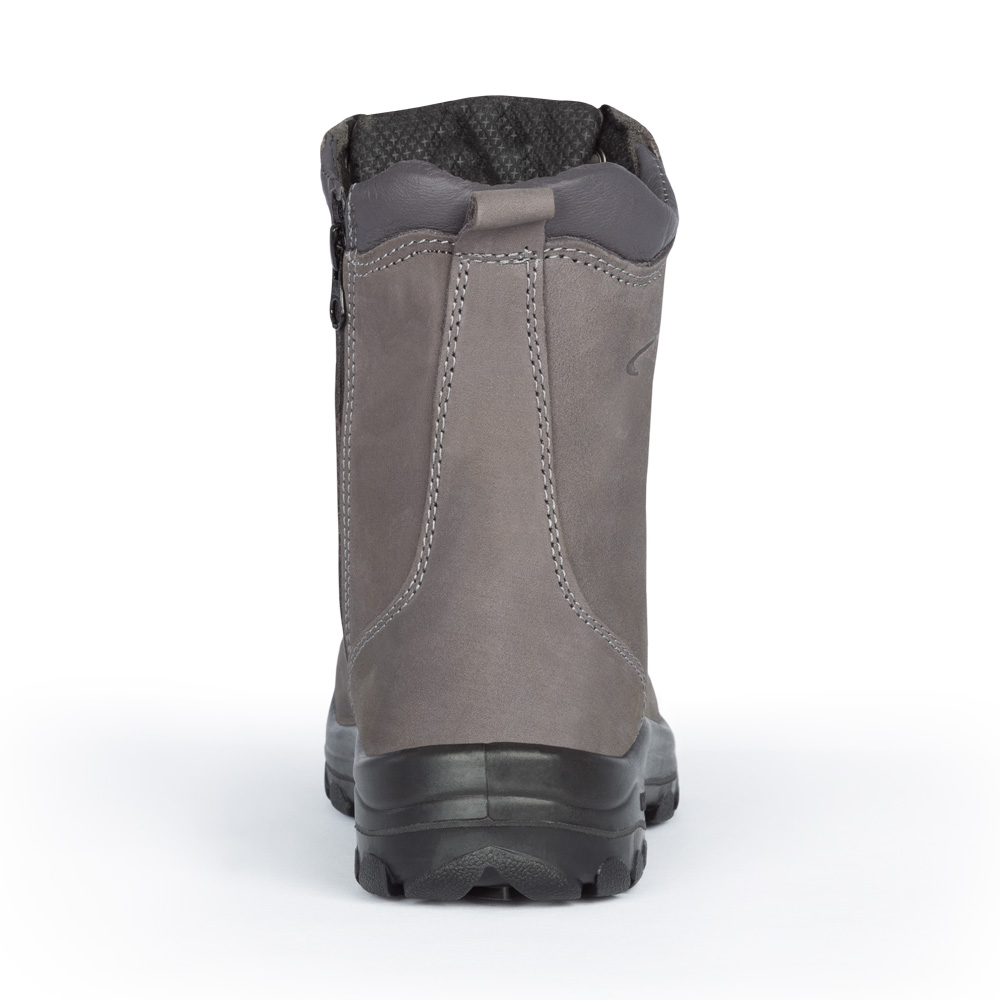 S558 Charcoal, bottes  de travail 8" en cuir nubuck, cap en acier pour femme